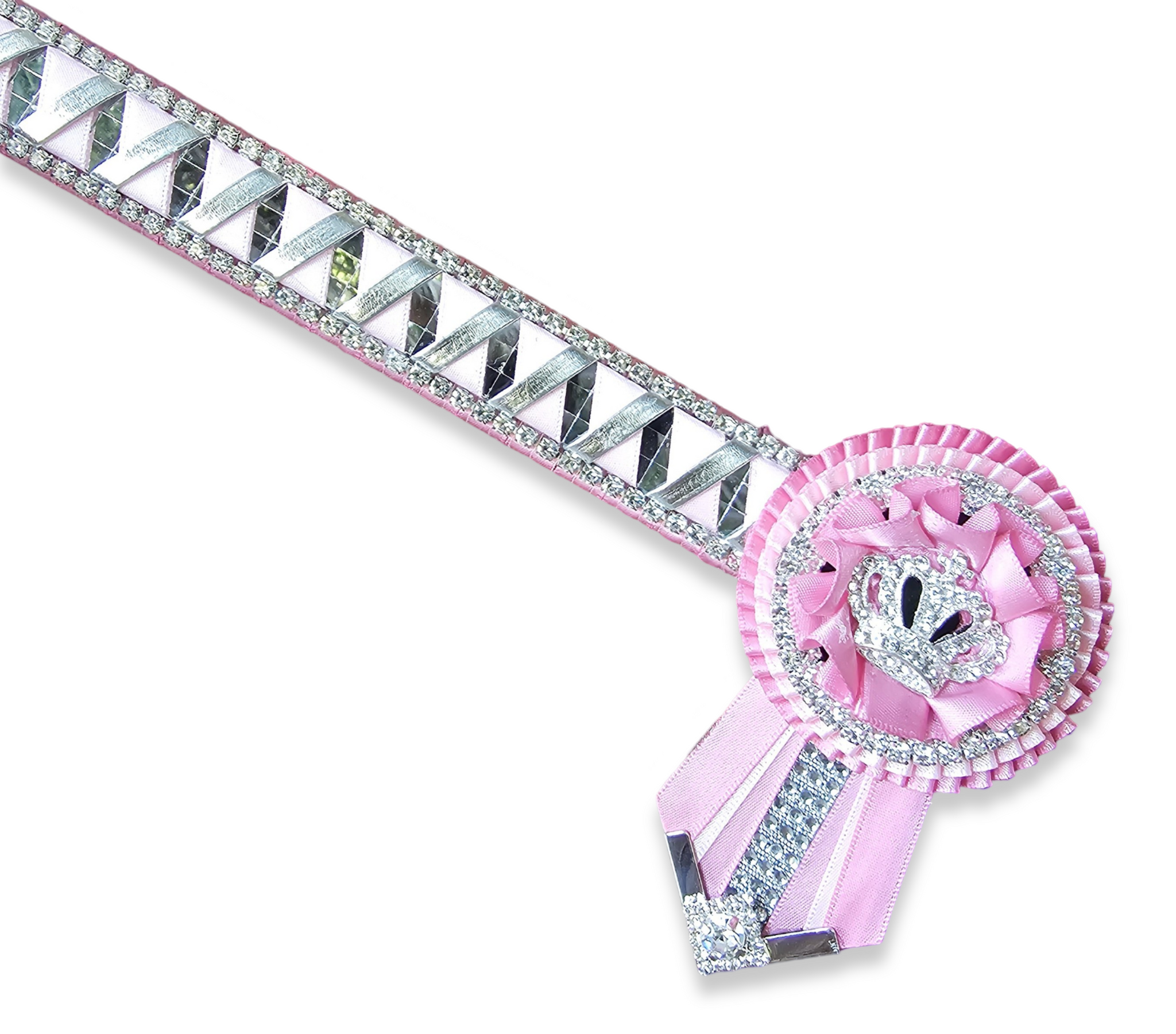 Sherbert & Baby Pink Mirror Sharkstooth Browband