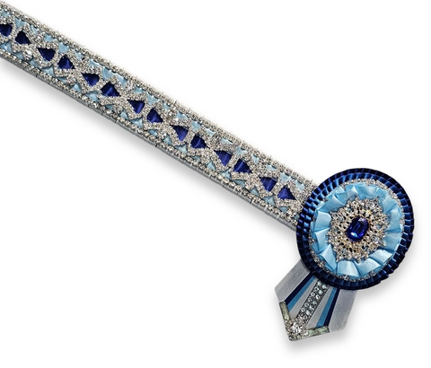 White, Royal & Baby Blue Royal Crystal Chain Browband