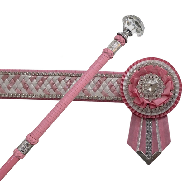 50cm Candy Pink Crystal Top Show Cane