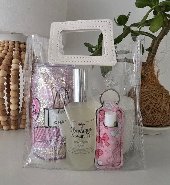 Pink & White CC Designer inspired Gift Set