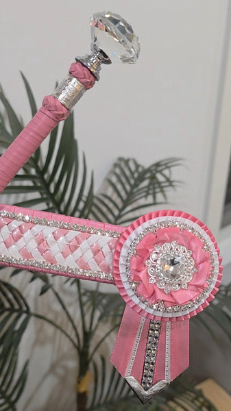 50cm Candy Pink Crystal Top Show Cane