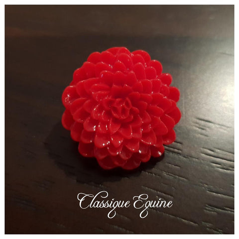 Red Resin Carnation Lapel