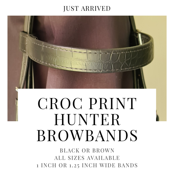 Croc Print Hunter Browbands
