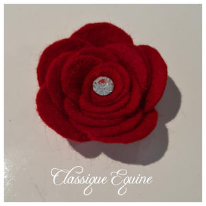 Crystal Rose Lapel - Red (Crystal)