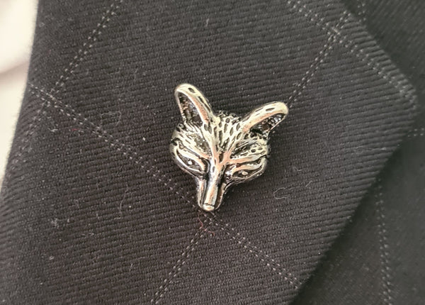 Fox Head Pin - Gold or Silver