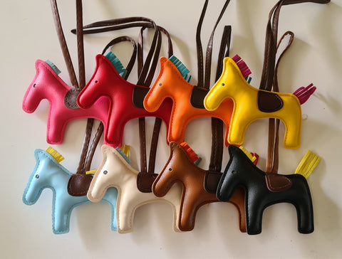 Leather Horse Charms - Assorted Colours