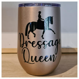 Dressage Queen Tumbler - Gold