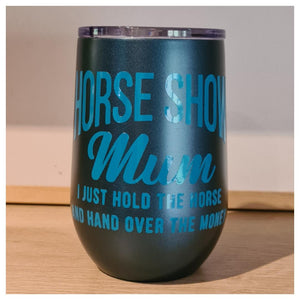 Horse Show Mum Tumbler - Navy