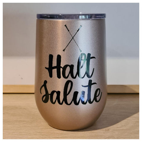 X Halt Salute Tumbler - Gold