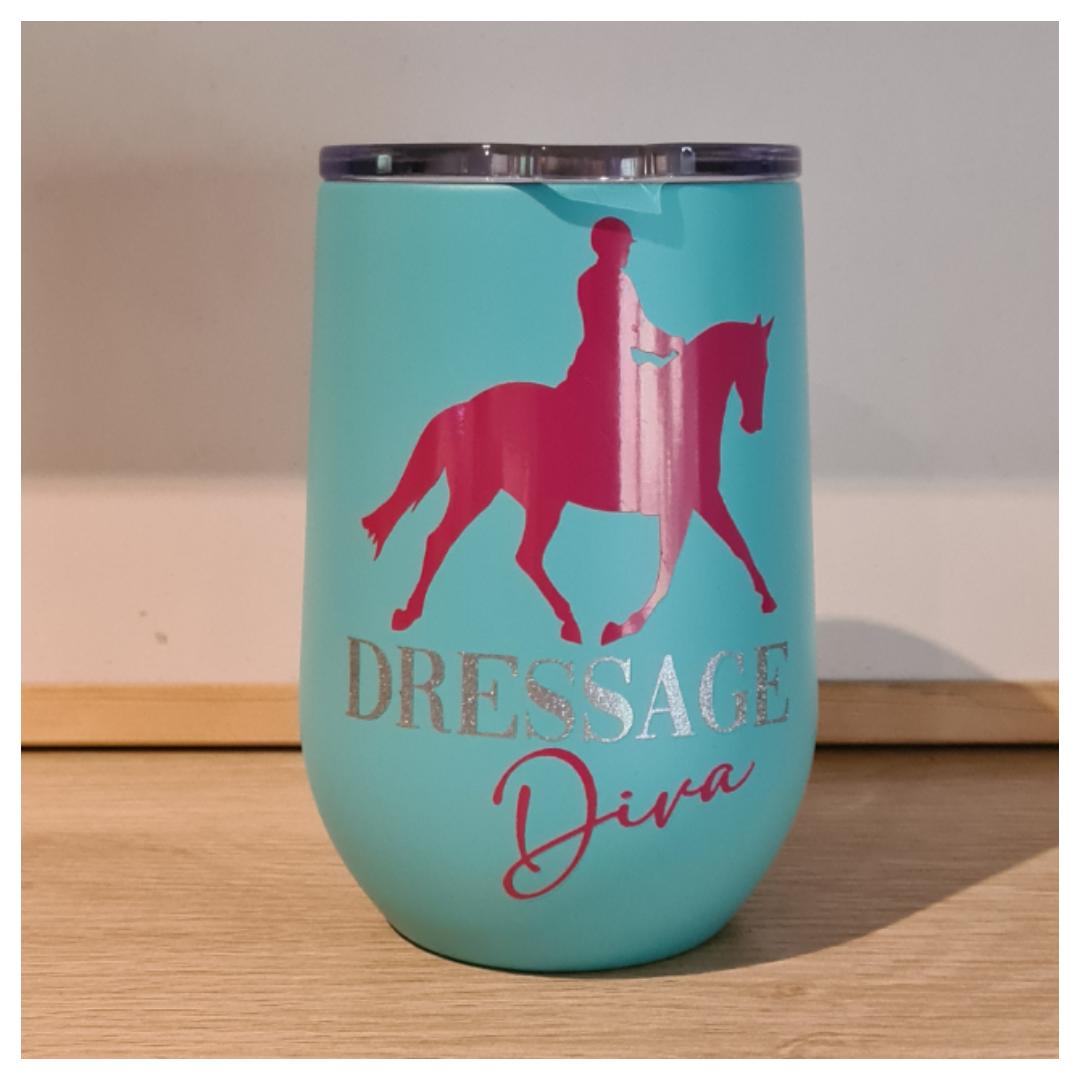 Dressage Diva Tumbler - Turquoise