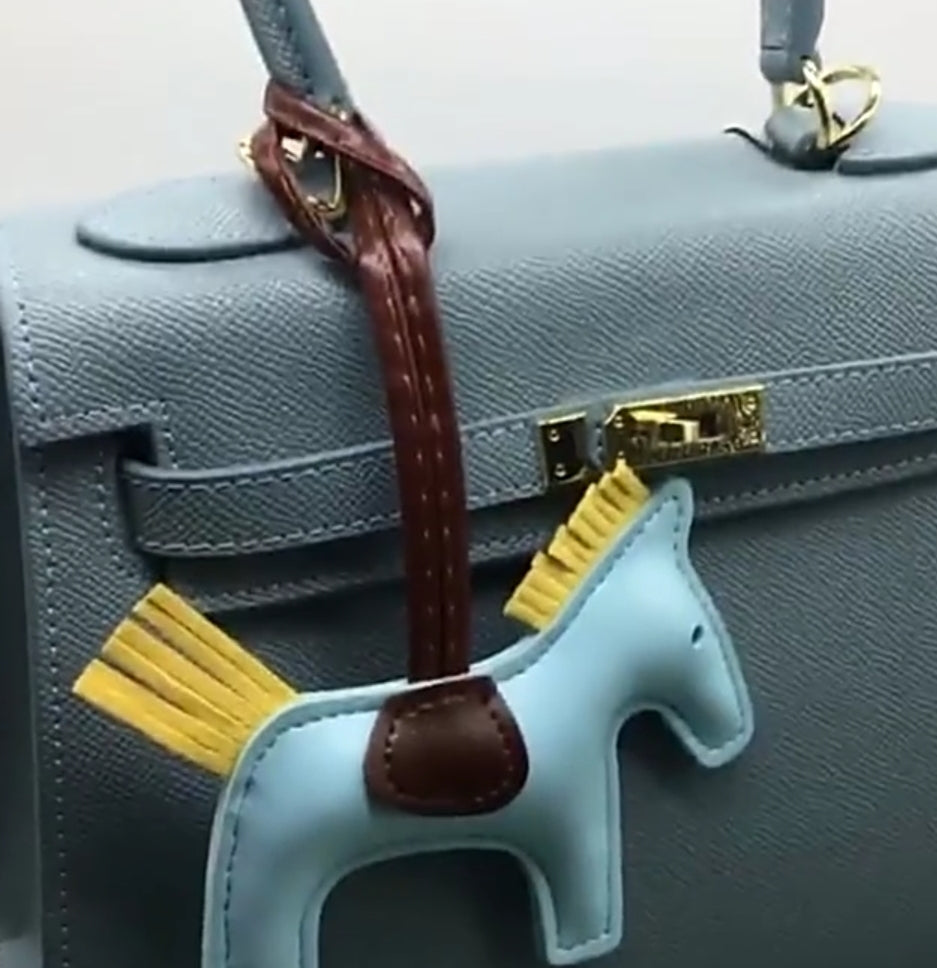 Leather Horse buy bag charm