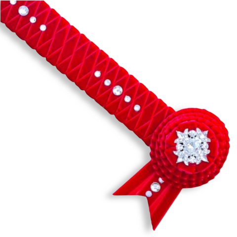 Red Velvet Diamond Browband