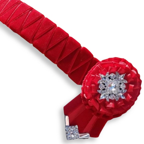 Red Velvet Sharkstooth Browband