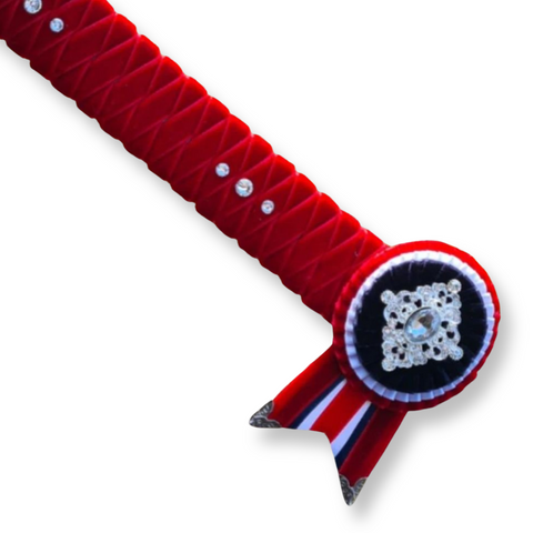 Red Velvet Diamond Browband