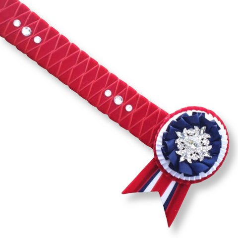 Red Velvet Diamond Browband