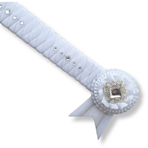 White Velvet Diamond Browband