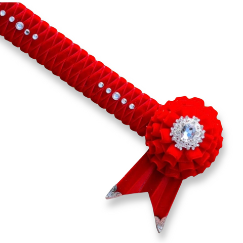 Red Velvet Diamond Browband