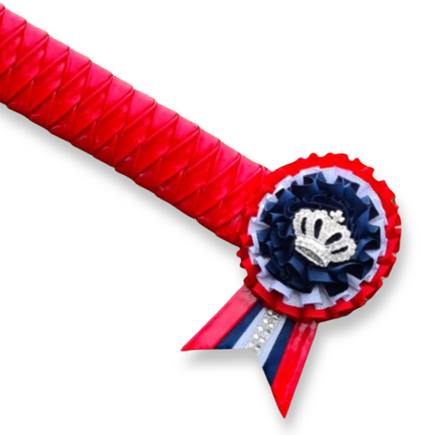 Red Patent Diamond Browband