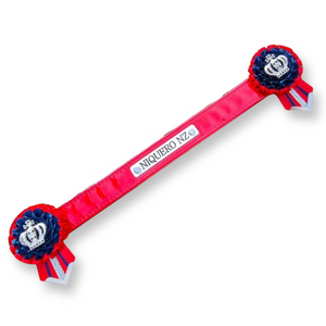 Patent Name Browband with Name Plate - Rosettes/Flags