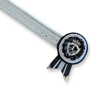 Black & White Crystal Show Browband